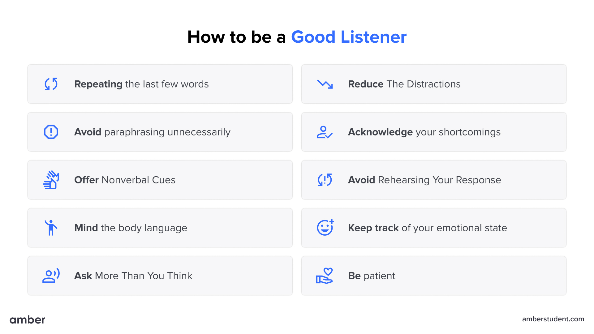 10 Best Tips On How To Be A Good Listener Amber